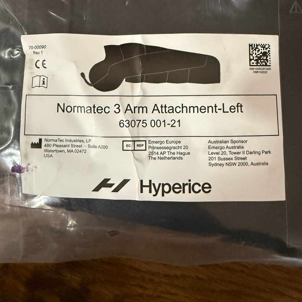 Hyperice Normatec Arm Attachment - Black